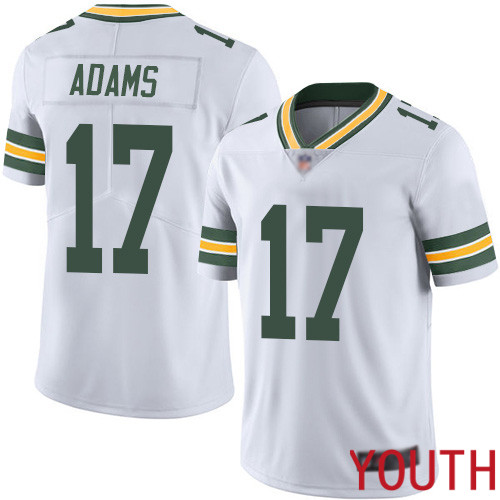 Green Bay Packers Limited White Youth 17 Adams Davante Road Jersey Nike NFL Vapor Untouchable